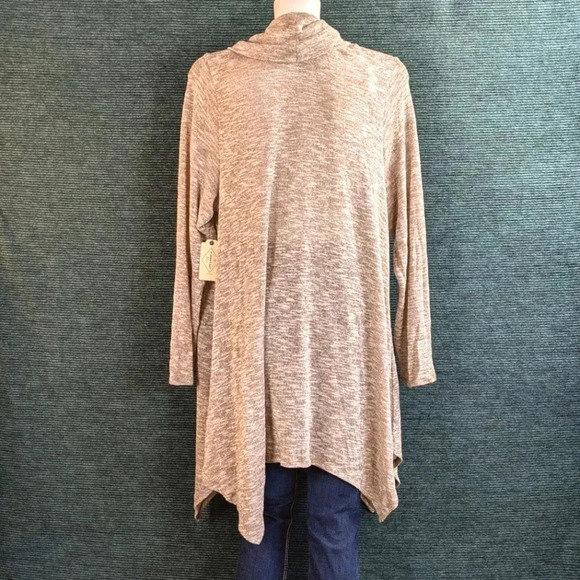 St. John's Bay Metallic Flecked Rayon Blend Cowl Sweater Plus Size! NWT - Picture 3 of 14